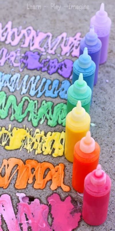 Erupting Rainbow Sidewalk Chalk Paint Misshumblebees Blog