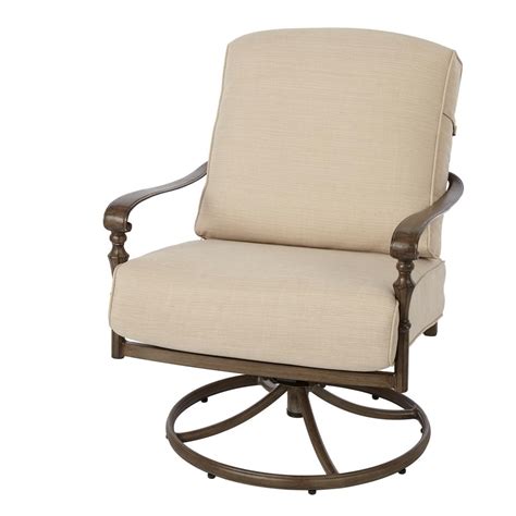 Here is a beautiful outdoor lounge chair by hampton bay. Hampton Bay Cavasso Swivel Rocking Metal Outdoor Lounge ...
