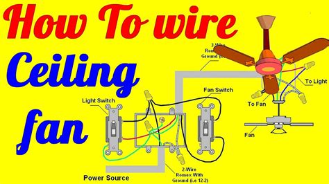 Wiring A Ceiling Fan With Two Switches Diagram Wiring Diagram