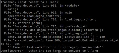 Python Int Too Large To Convert To C Issue MDKPredator Degoo Drive GitHub