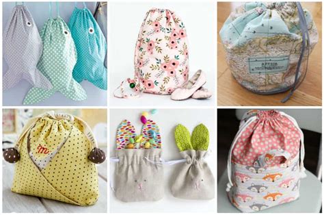 17 Easy Drawstring Bag Patterns To Sew In One Hour Or Less