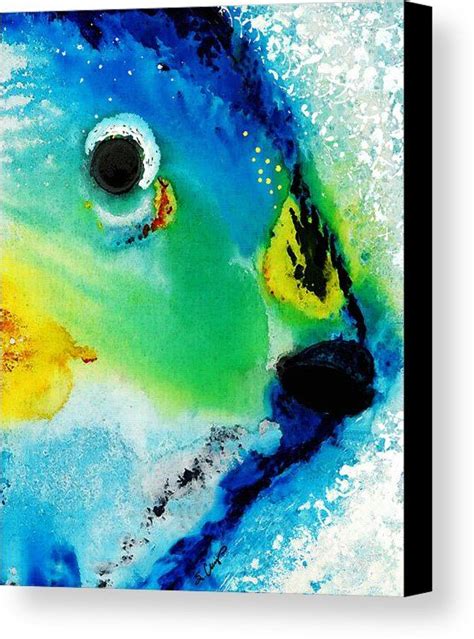 Tropical Fish 2 Abstract Art By Sharon Cummings Canvas Print Canvas