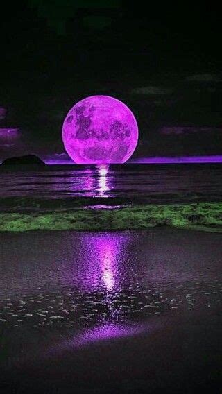 Purple Moon Sunset Wallpaper Beautiful Moon Nature Photography