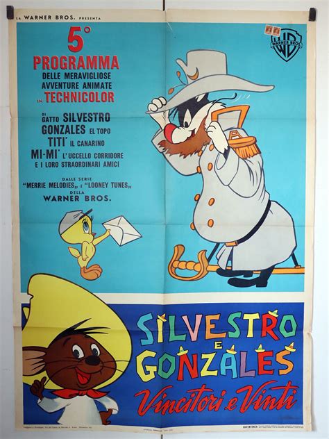 Bugs Bunny Speedy Gonzale Silvestre Movie Poster The Sylvester