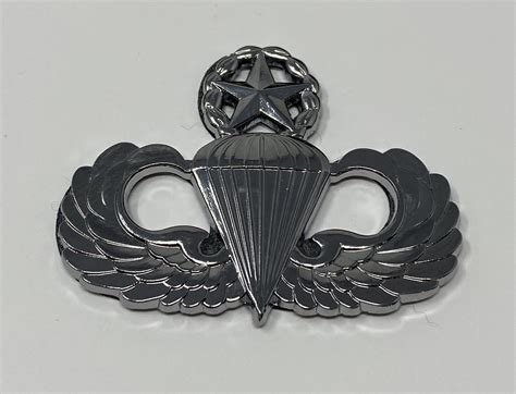 Us Army Jump Master Wings Car Badge With 3m Back Excalibur Industries