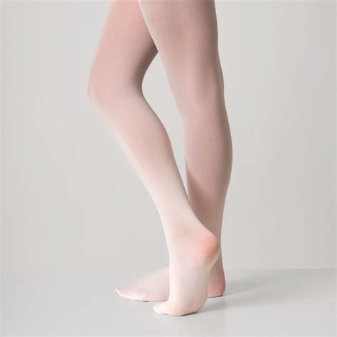 Silky Ballet Full Foot Tights White Brightlights Studios