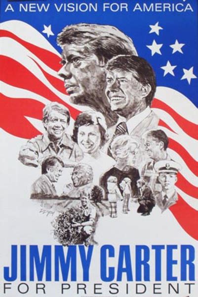 Jimmy Carter For President Original Political Poster David Pollack