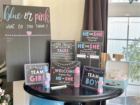 Gender Reveal Table Decorations Ideas Shelly Lighting