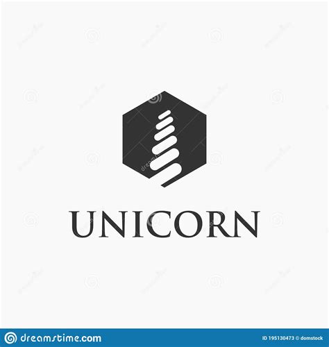 Moderno Corporativo Minimalista Del Logotipo Unicorn Corn Logotipo