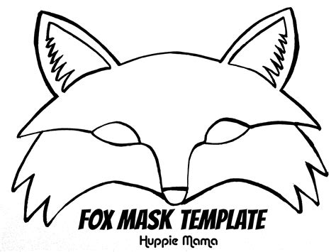 Fantastic mr fox printable coloring pages. Fox Mask Template - Our Potluck Family | Fox mask, Fox ...