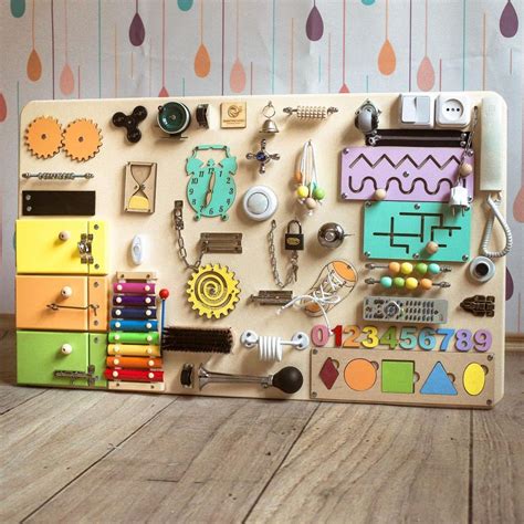 Montessori Busy Board For Kidssensory Board Gameactivity Etsy Uk