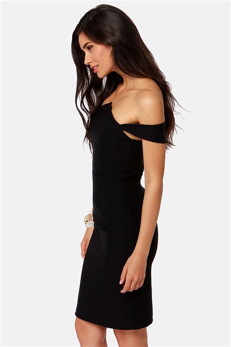 Sexy Black Dress Off The Shoulder Dress Bodycon Dress 3900