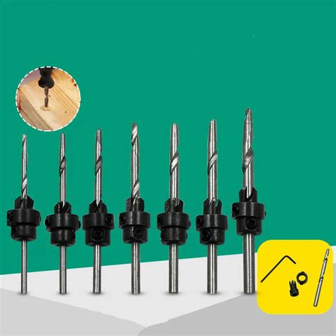 7 Piece Wood Screw Drill Woodworking Drill Cone Drill Woodworking In