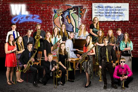 Composite Picture Of High School Jazz Band Created By Doug Jiskoot