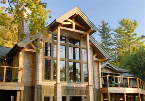Logangate's post and beam houses have come up with a whole new line of contemporary modern post and beam homes that also cantilever. Windwood Custom Estate Homes | Post Beam Cedar Homes | Post Beam House Plans.