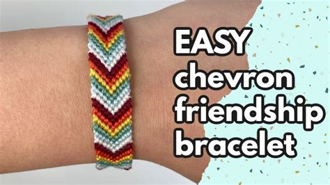 Chevron Friendship Bracelet Pattern Super Easy Diy Youtube