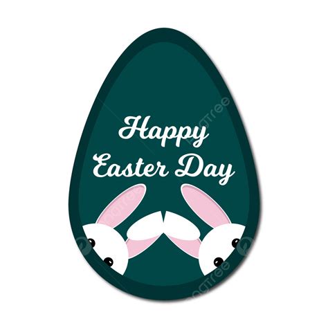 Rabbit Happy Easter Vector Design Images Happy Easter Illustration
