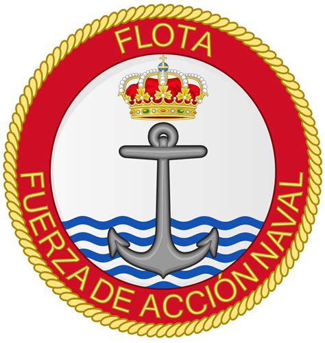 Escudo De Naval Action Force Spanish Navypngarms Crest Of Naval