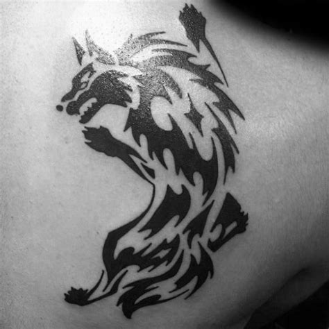 75+ best small tattoos for men (2021) simple cool designs for guys this list of small tattoos for men not only gives you an idea for your next tattoo design but also give you a reason why you should try a tattoo on your body. 50 Tribal Wolf Tattoo Designs For Men - Canine Ink Ideas