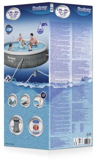Bestway Fast Set Round Inflatable Pool 13ft X 33