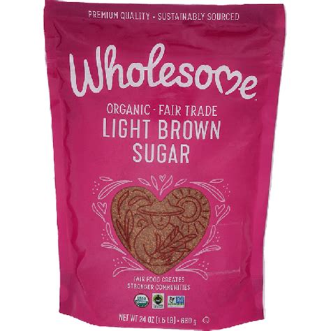 Wholesome Sweeteners Sugar Light Brown Organic 24 Oz