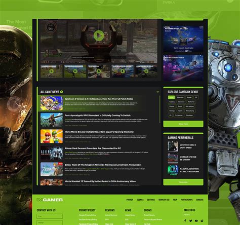 Imgamer Gaming News Website Design On Behance