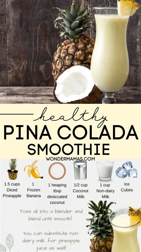 Healthy Piña Colada Smoothie Artofit