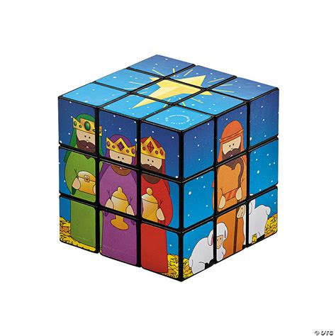 Nativity Puzzle Cubes Oriental Trading
