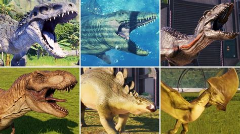 All 88 Dinosaurs Jurassic World Evolution 2 Youtube