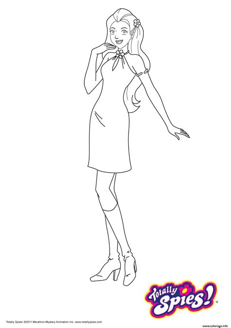 Coloriage Totally Spies Sam Est Super Zen Dessin Gulli à imprimer