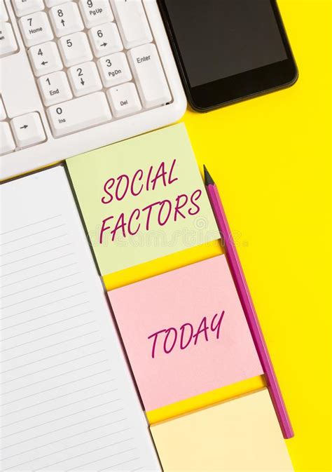 Conceptual Hand Writing Showing Social Factors. Business ...