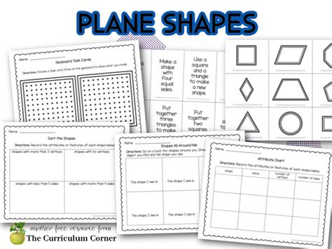 Plane Shapes The Curriculum Corner 123