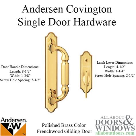 Andersen Covington Fwg2 Gliding Door Sliding Door Handleset Trim