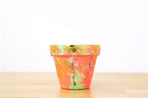 Green And Pink Small Flower Pot Save The Children Shop