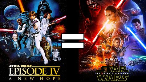 Reasons Star Wars A New Hope Star Wars The Force Awakens Are The