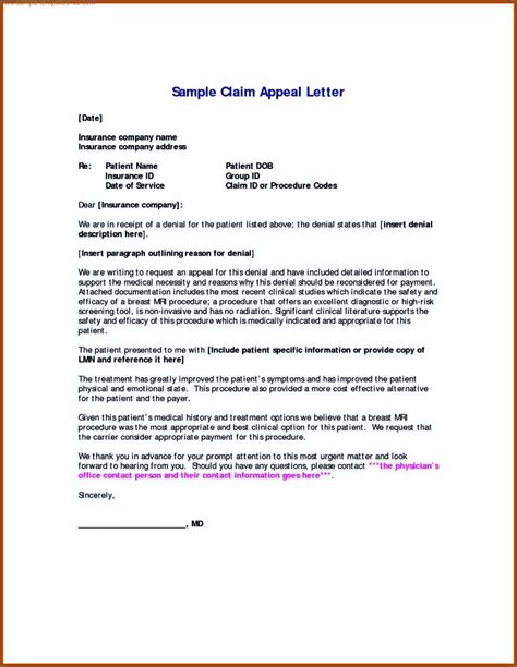It's a platform for you to 45+ sample appeal letterswhat is an appeal letter?when can i use an appeal letter?what are. Denied Claim Appeal Letter - Sample Templates - Sample ...