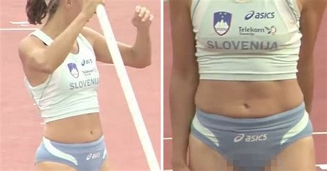 Camel Toe Curse Hits Pole Vault Babe Who Accidentally Bares All During Competition Daily Star