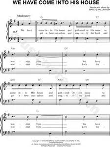 We will rock you song list including song titles, associated characters and recommended audition songs. Bruce Ballinger "We Have Come Into His House" Sheet Music (Easy Piano) in G Major (transposable ...