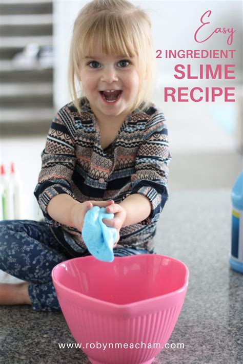Easy 2 Ingredient Slime Recipe In 2021 Diy Slime Diy Slime Recipe