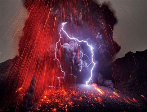 Sakurajima Volcano On The Southern Tip Of Japan Is Almost Constantly