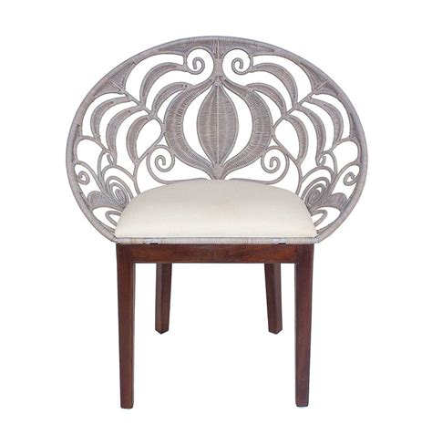 This round swivel accent chair with channel tufted design and unique scalloped rest back brings a sense of elegance and refinement to. Round Back Rattan Accent Chair NP 104 | Accent Seating