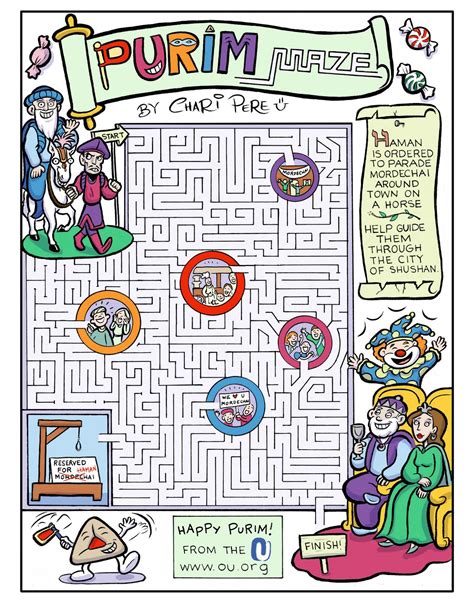 Here you can let your kid imagination and inspiration go wild. Purim Maze | The Chicago Jewish Home