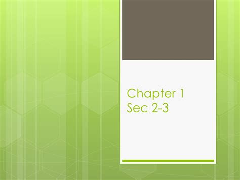 Chapter 1 Sec Ppt Download