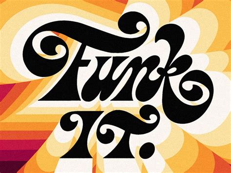 Funk It Retro Typography Design Graffiti Lettering Fonts Typography
