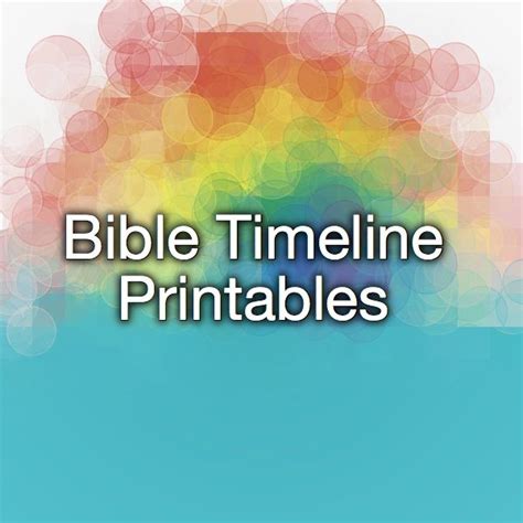 Free Printable Bible Timeline 200 Cards Bible Timeline Homeschool
