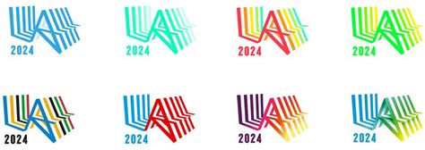 New Logo And Identity For La 2024 Olympic Bid City By Re Visual