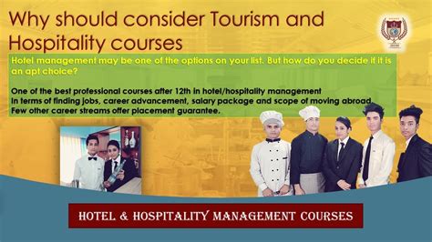 Tourism And Hospitality Courses Why You Should Consider Tourism And Hospitality Courses Youtube