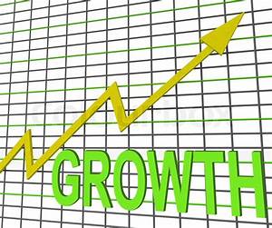 Growth Graph Chart Showing Increase Stock Image Colourbox