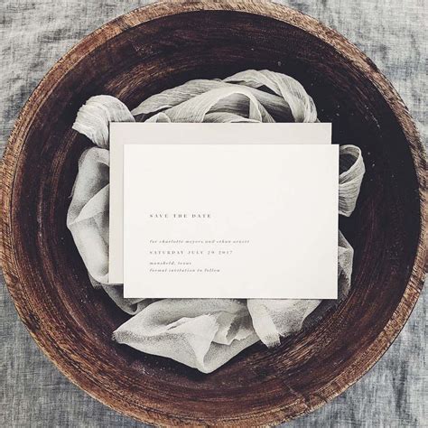 Save the Dates | Handmade Paper Save the Dates | Letterpress Save the Dates … | Minimalist 