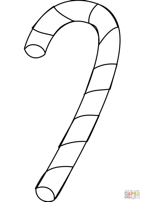 Printable Candy Cane Coloring Pages Customize And Print
